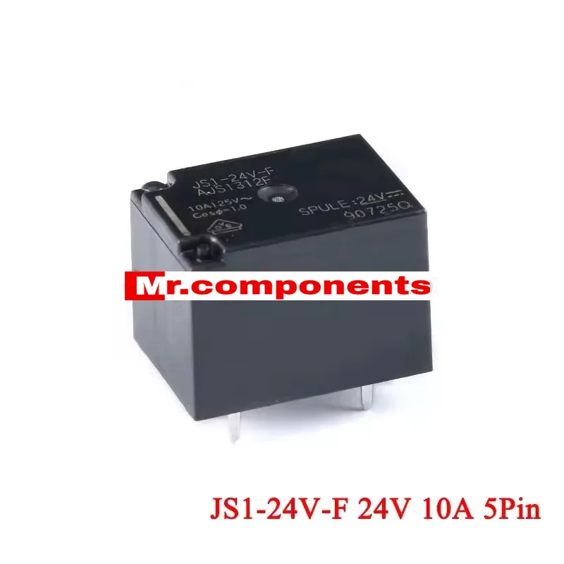 1 Peça Relés de Potência JS1 DC 5V 12V 24V 10A 5 Pinos JS1-5V-F AJS1319F JS1-12V-F AJS1311F JS1-24V-F AJS1312F DC5V DC12V DC24V Novo