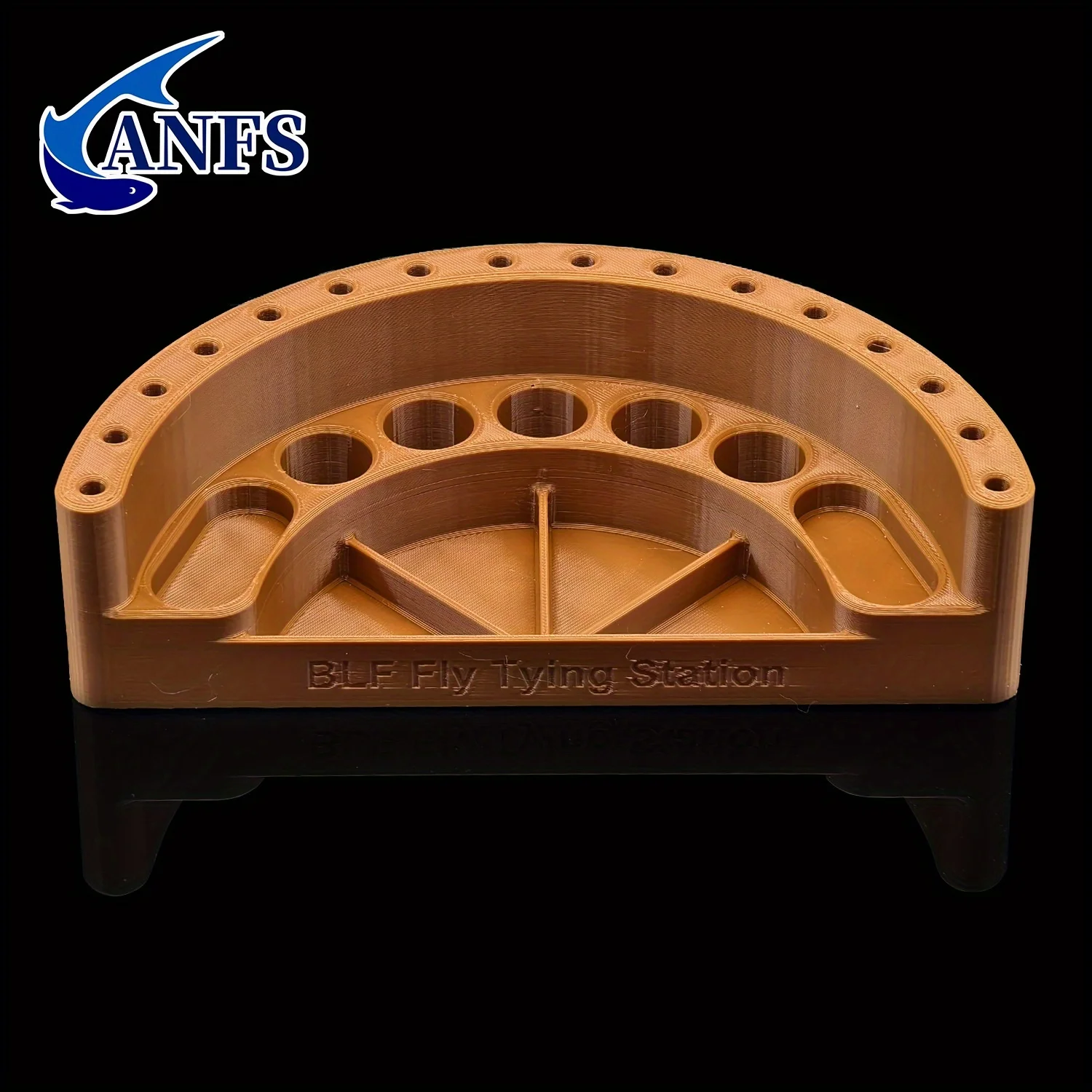 منظم علبة ربط الذبابة الممتاز من ANFS - محطة ربط الذبابة PETG ملحقات صيد مثالية للصياد #4