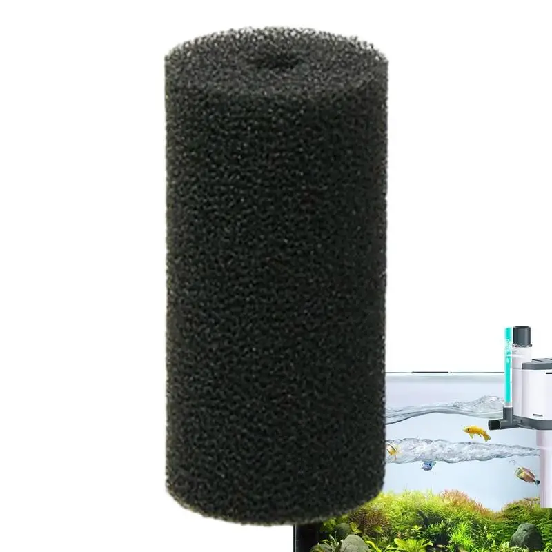 Filter asupan spons penutup Filter akuarium, penutup pelindung pra Filter busa tangki ikan Inflow Inlet Filter gulungan akuarium