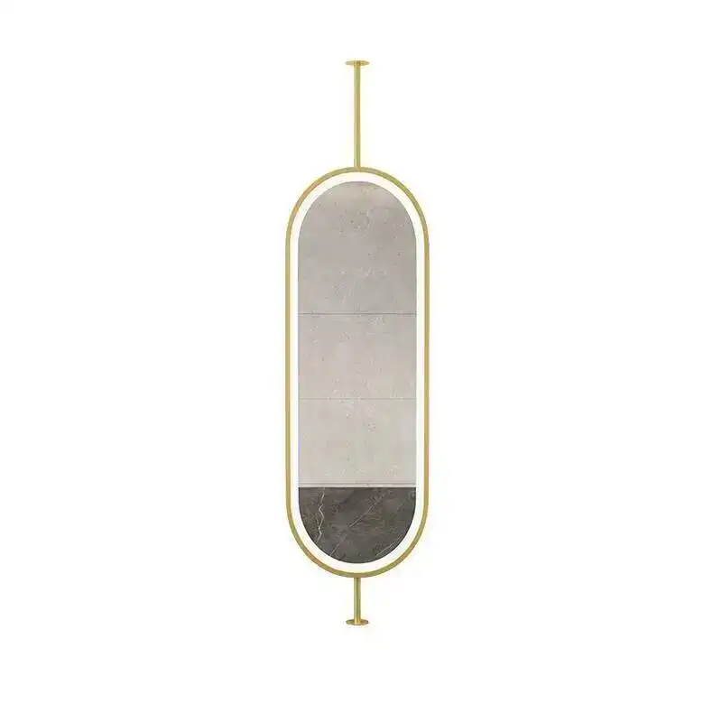 Espejo Decorativo de Cuerpo Entero para Sala de Estar, Espejo Decorativo para el Hogar, Lámpara de Mesa Autoadhesiva, Espejo de Pared Artístico