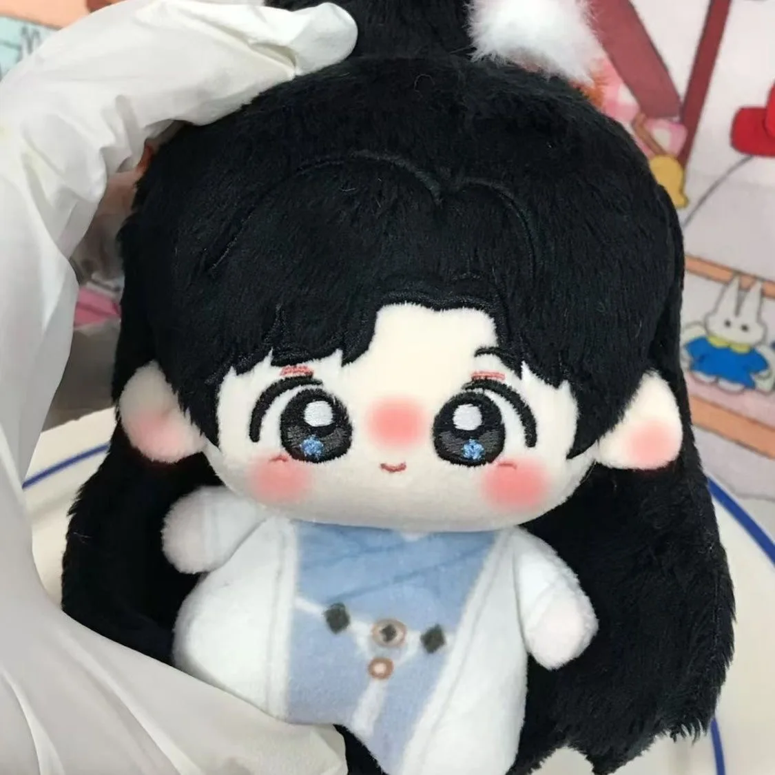 

2026 New White Shirt Chengyi Printed Cotton Doll 10cm Cosplay Nuru Doll Accessories Birthday Gift High Beauty Gift for Friends