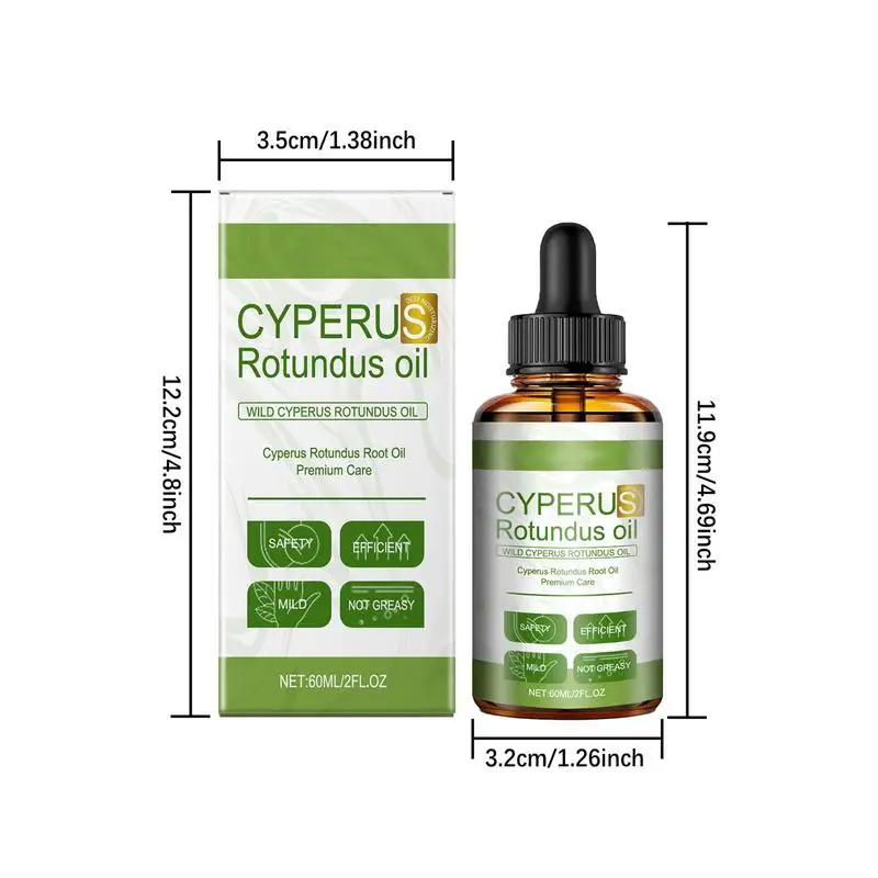 Cyperus Rotundus Olie 60ml Natuurlijke Cipresolie Vermindert de haargroei van het hele lichaam Hydraterende stimulatorolie voor ontharing