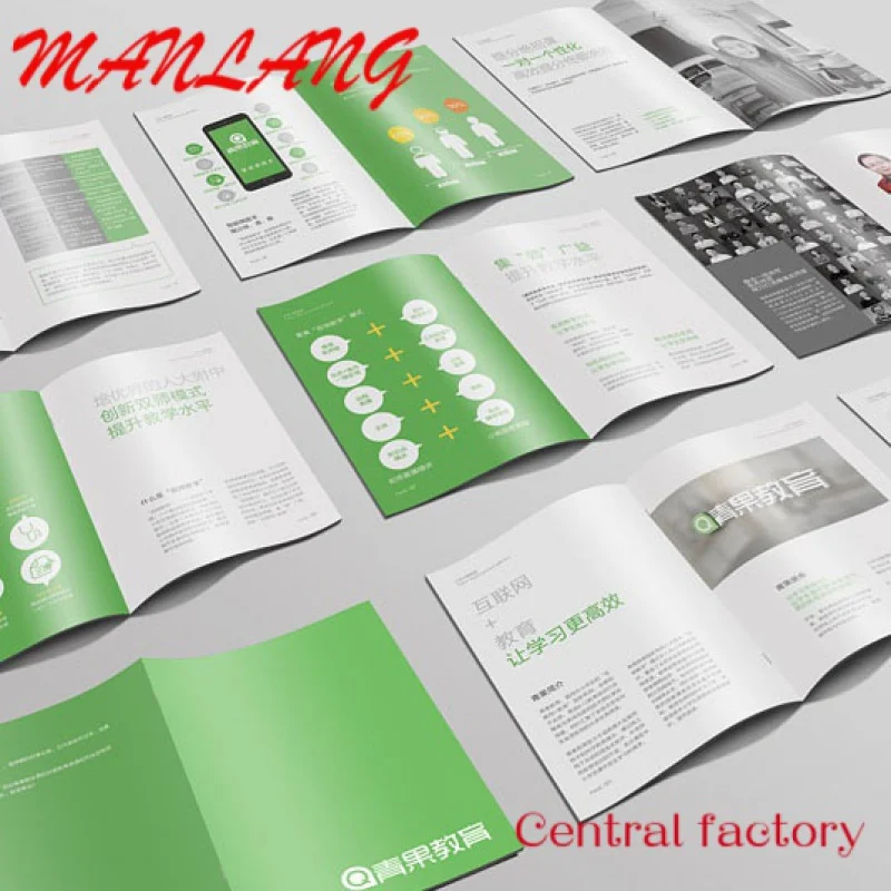 Custom  low price colorful design brochure printing folding leaflet custom coated paper flyers with printing logo