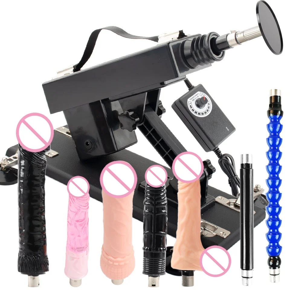 FREDORCH Sex machine Automatic Masturbation Pumping Gun 3XLR Vibrator for Adults Men Women With Big Dildo Love Machine Sex toys