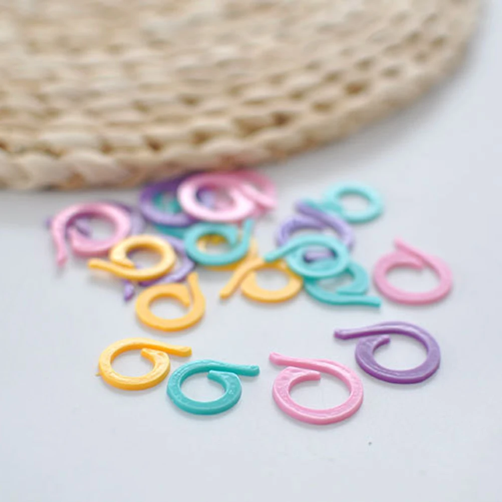 

120 Pcs Counting Ring Mark Buckle Lightweight Knitting Rings Stitch Markers Sewing Tools Split Crochet Marker Holder Position