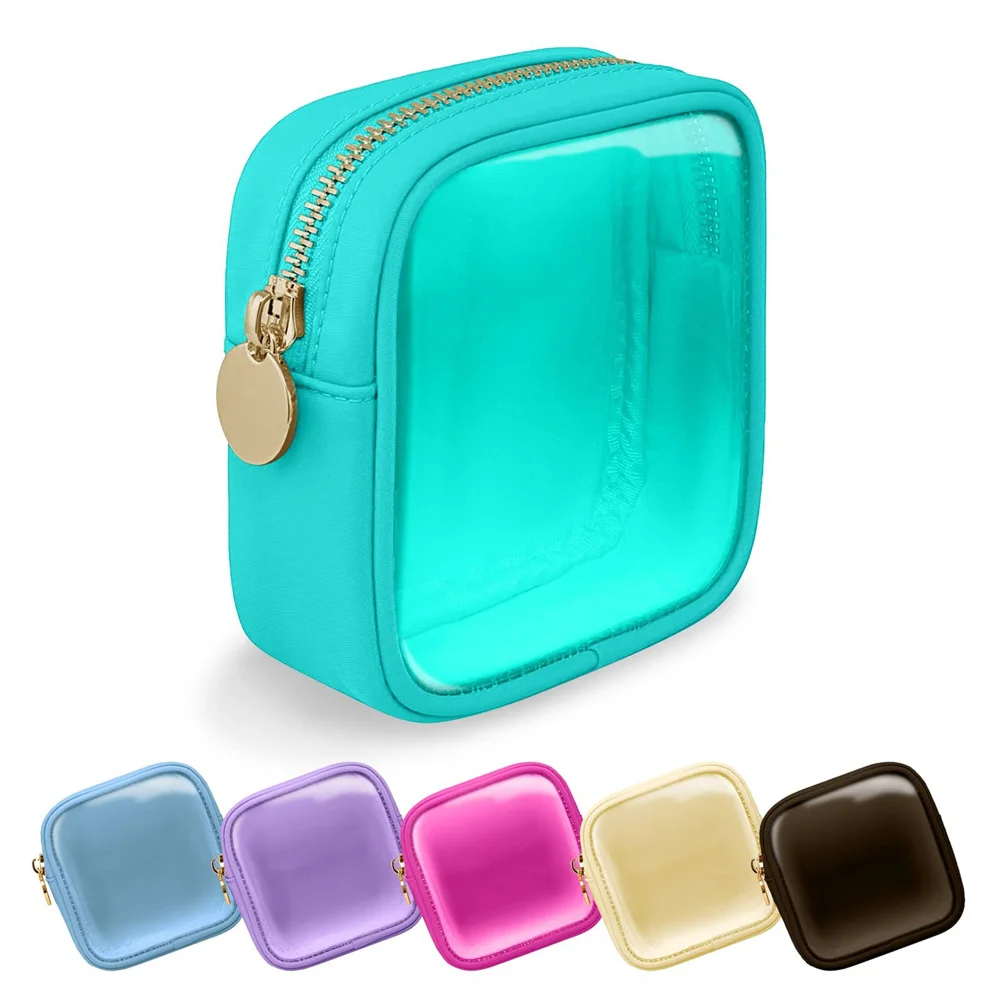 Multi-function PVC Cosmetic Bag Waterproof Zipper Small Storage Bags Makeup Organizers Cosmetic Pouch Women Girls Organizer