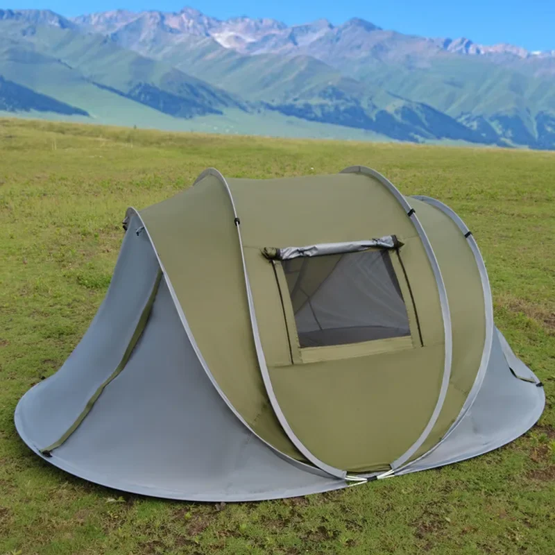 Outdoor camping Automatic  tent Tunnel camping Quick open multi-person tent Rainproof