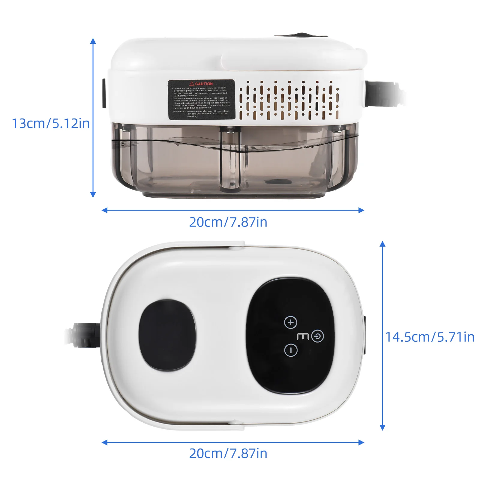 Limpiador a vapor de alta presión de 2500W, máquina de limpieza a vapor presurizada de alta temperatura, limpiadores a vapor de mano de 3 bares de 1100ml