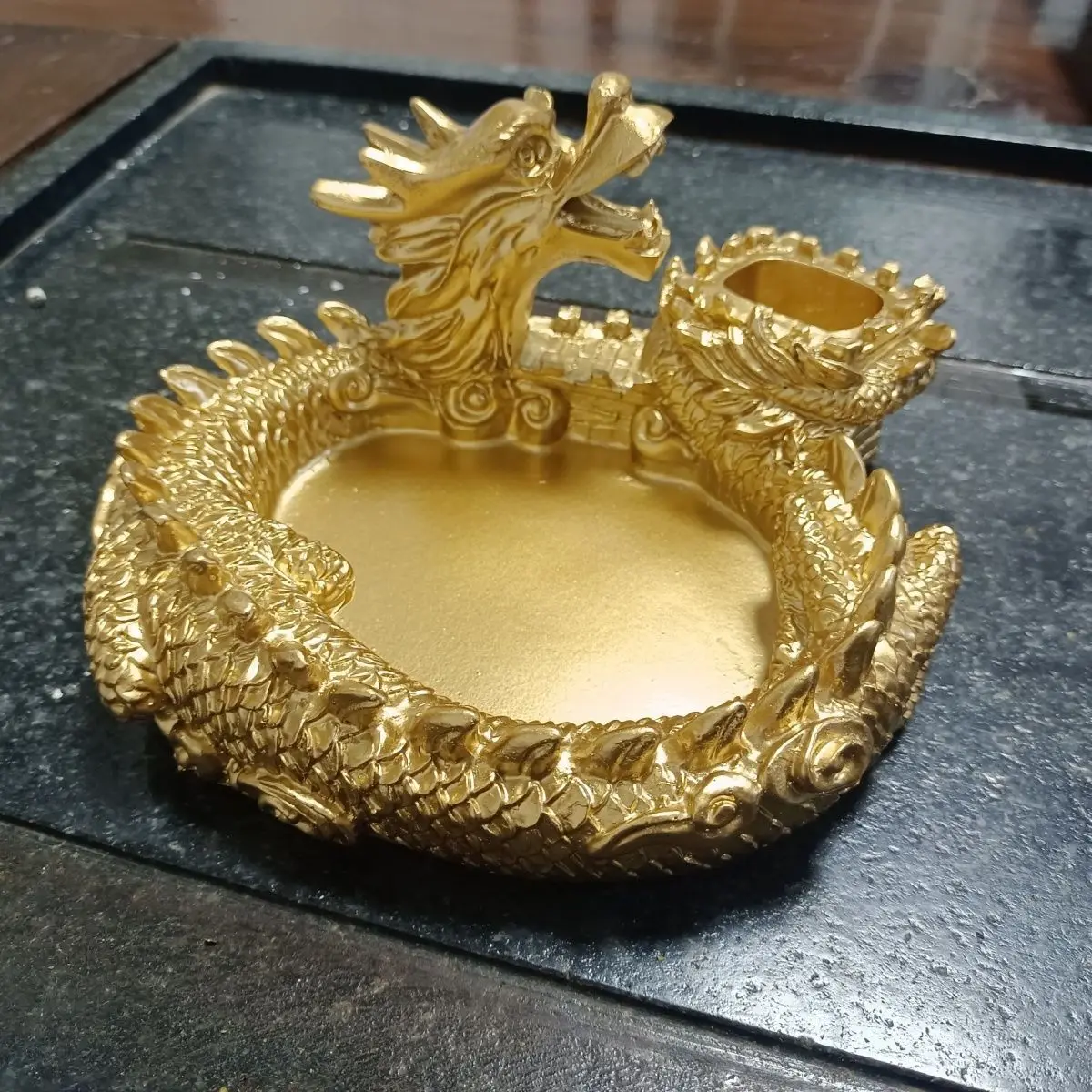 

Creative Panlong Ashtray Series Decoration Living Room Office Desktop Decoration Retro Home Multi Functional Gift for Boyfriend