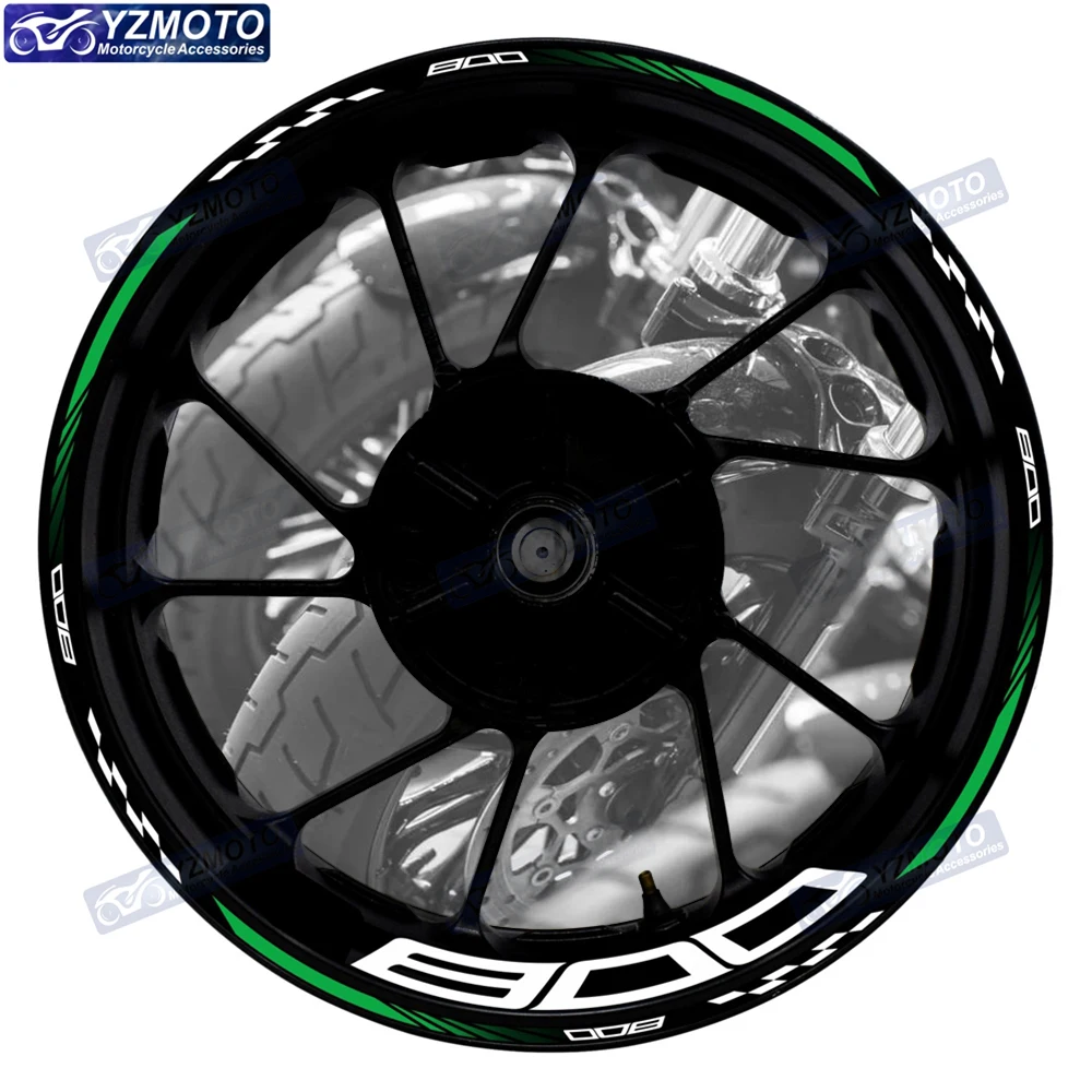 

For Z800 Z 800 Motorcycle 17 Inch Front And Rear Racing Wheel Stickers Car Reflective Rim Motorbike Hub Tape Decal Sticker