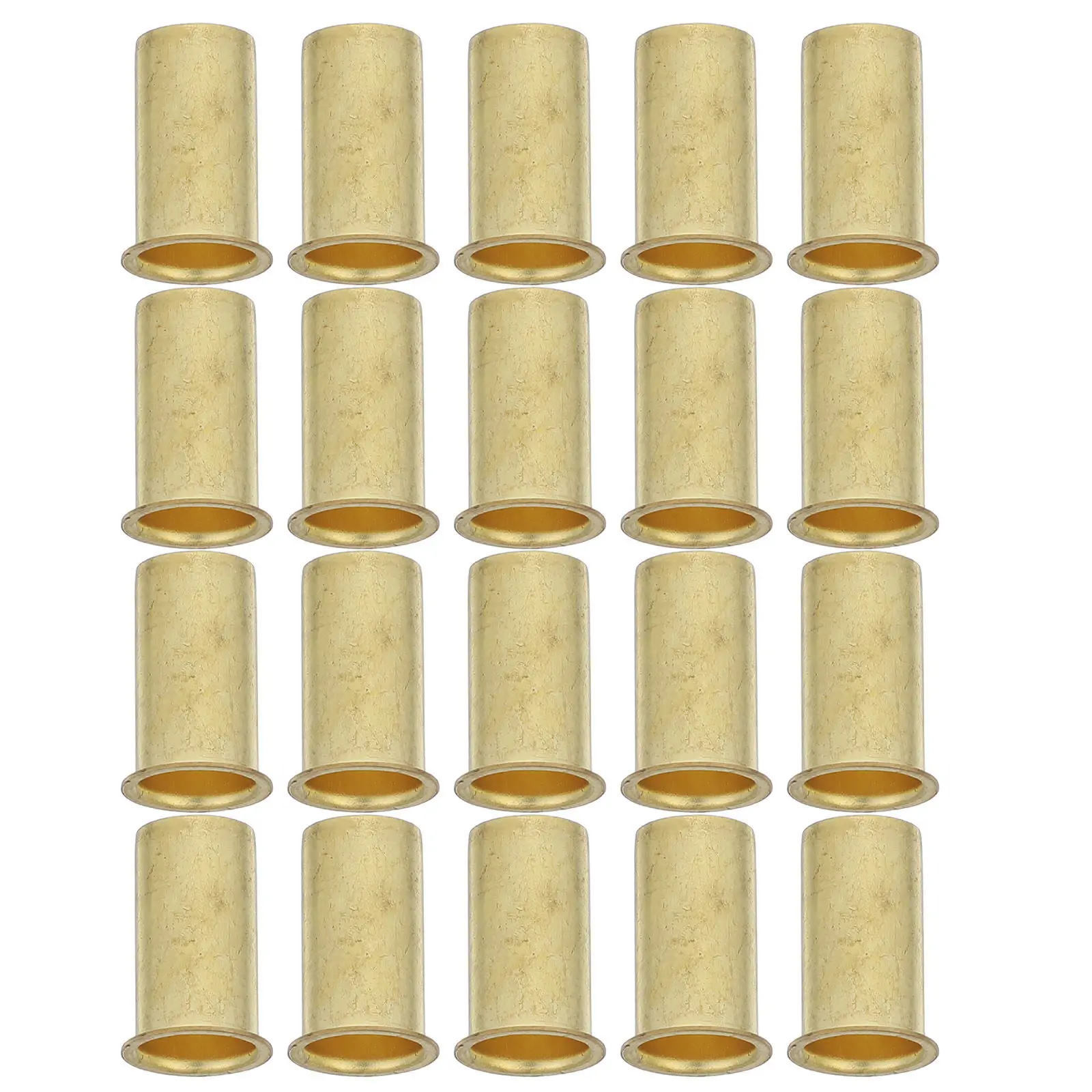 20Pcs Compression Fittings Brass Plumbing Insert Connectors for Oil Tube Support Leakproof Brass Tube Insert Fitting Kit