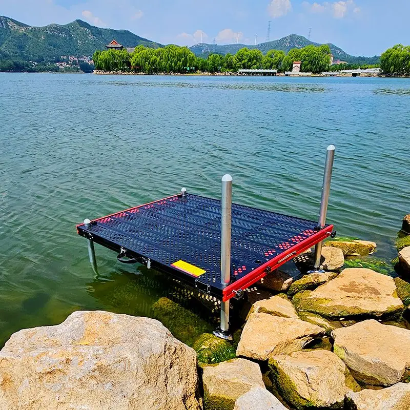 Hollow Fishing Platform 낚시좌대 Ultra Light Aluminum Alloy Thickened Foldable 민물좌대 Freshwater민물낚시좌대Wild Footrest낚시 플랫폼