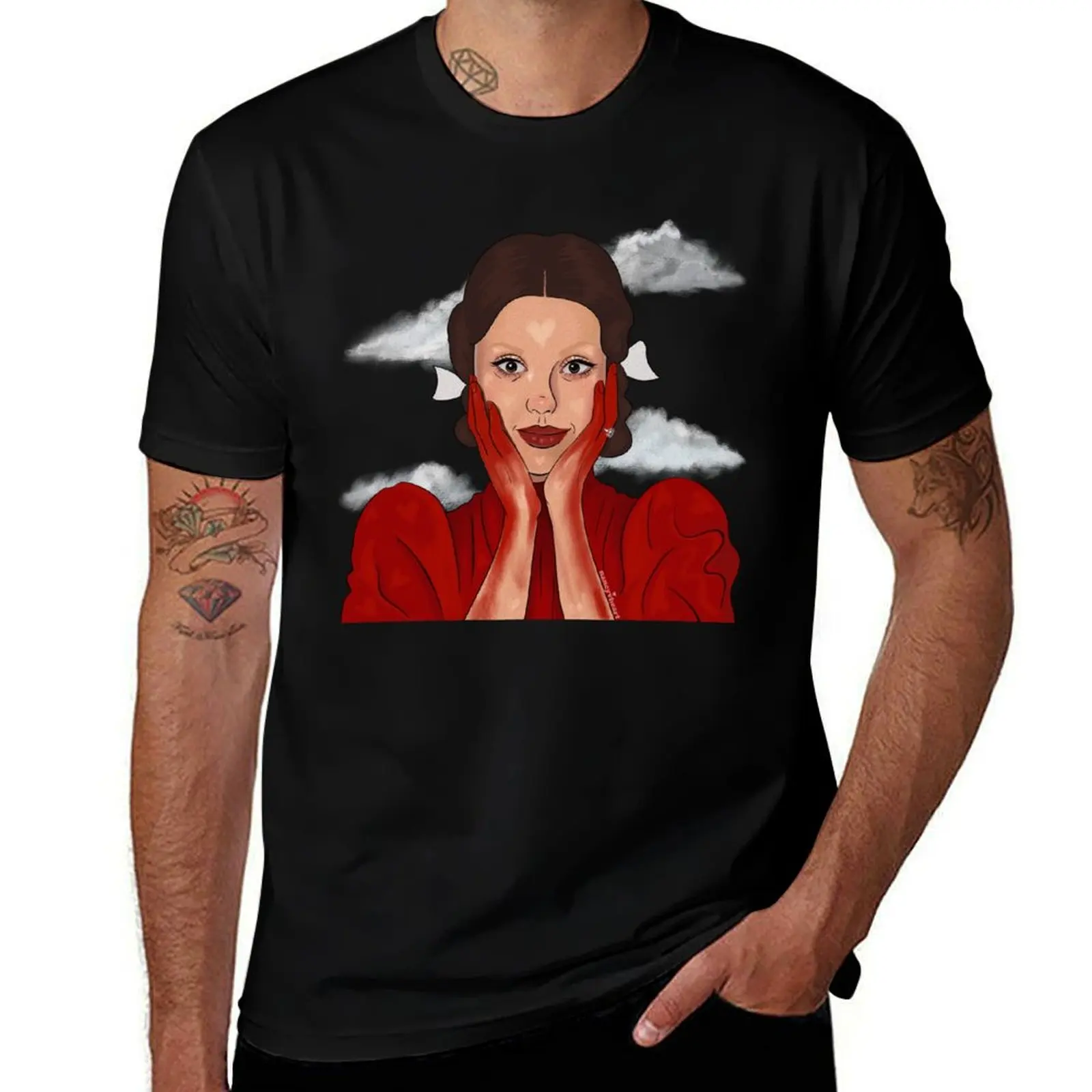 

Mia Goth In The Sky pearl T-Shirt football t shirt animal prinfor boys Blouse vintage clothes t shirts for men