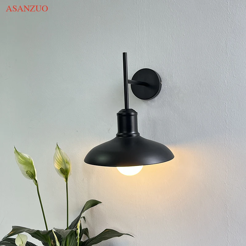 

Industrial Wall Lamps Black Loft American Retro Lighting Dining Living Room Bedroom Corridor Iron Wall sconce Luminaires