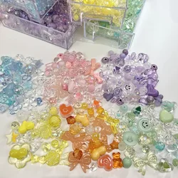 20pcs Acrylic Cute Spacer Loose Beads Set For DIY Bracelet Necklace Lanyard Strap Jewelry Making Supplies Accessories Material