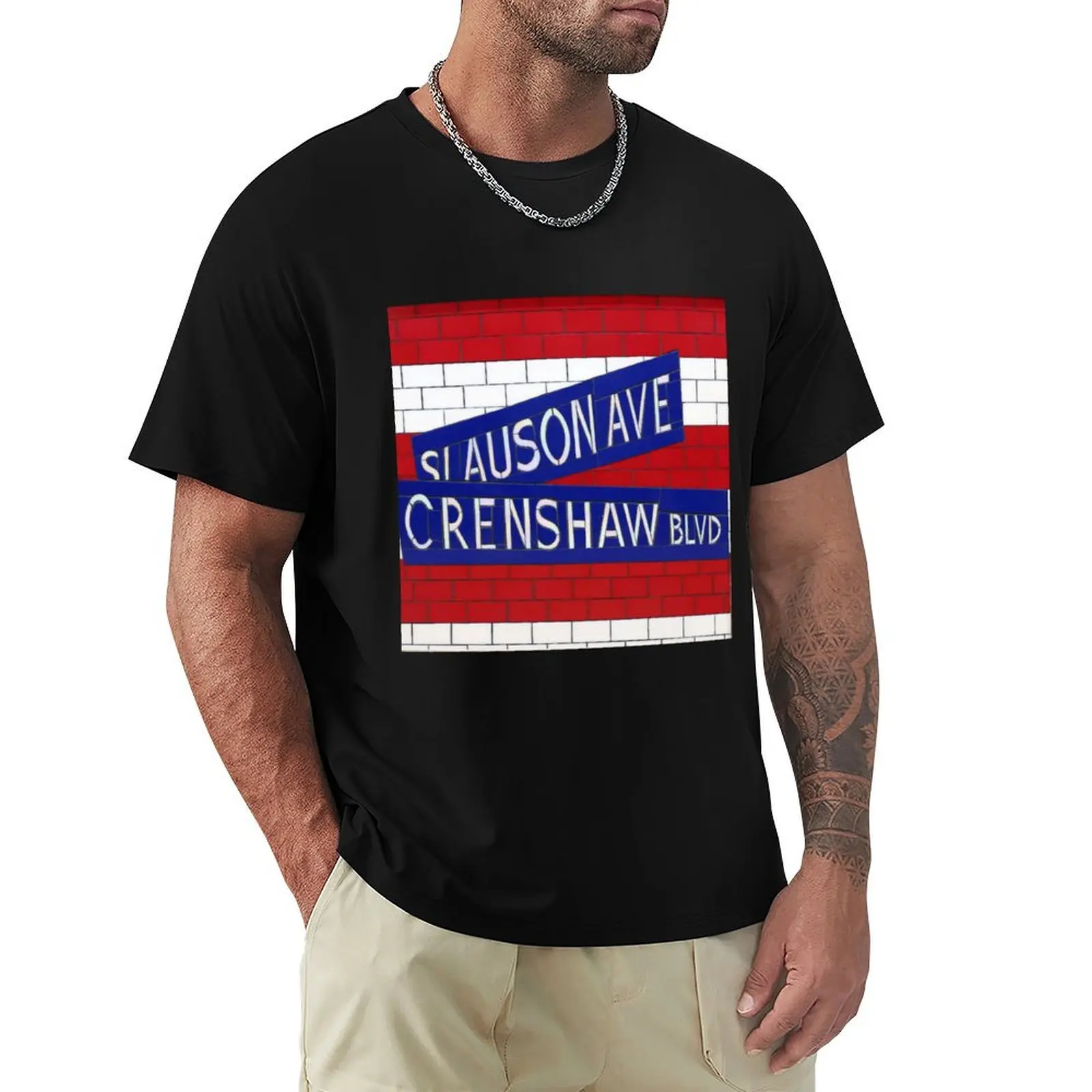 

Crenshaw and Slauson T-Shirt custom shirt topping graphic shirts graphic t shirt vintage mens t shirts