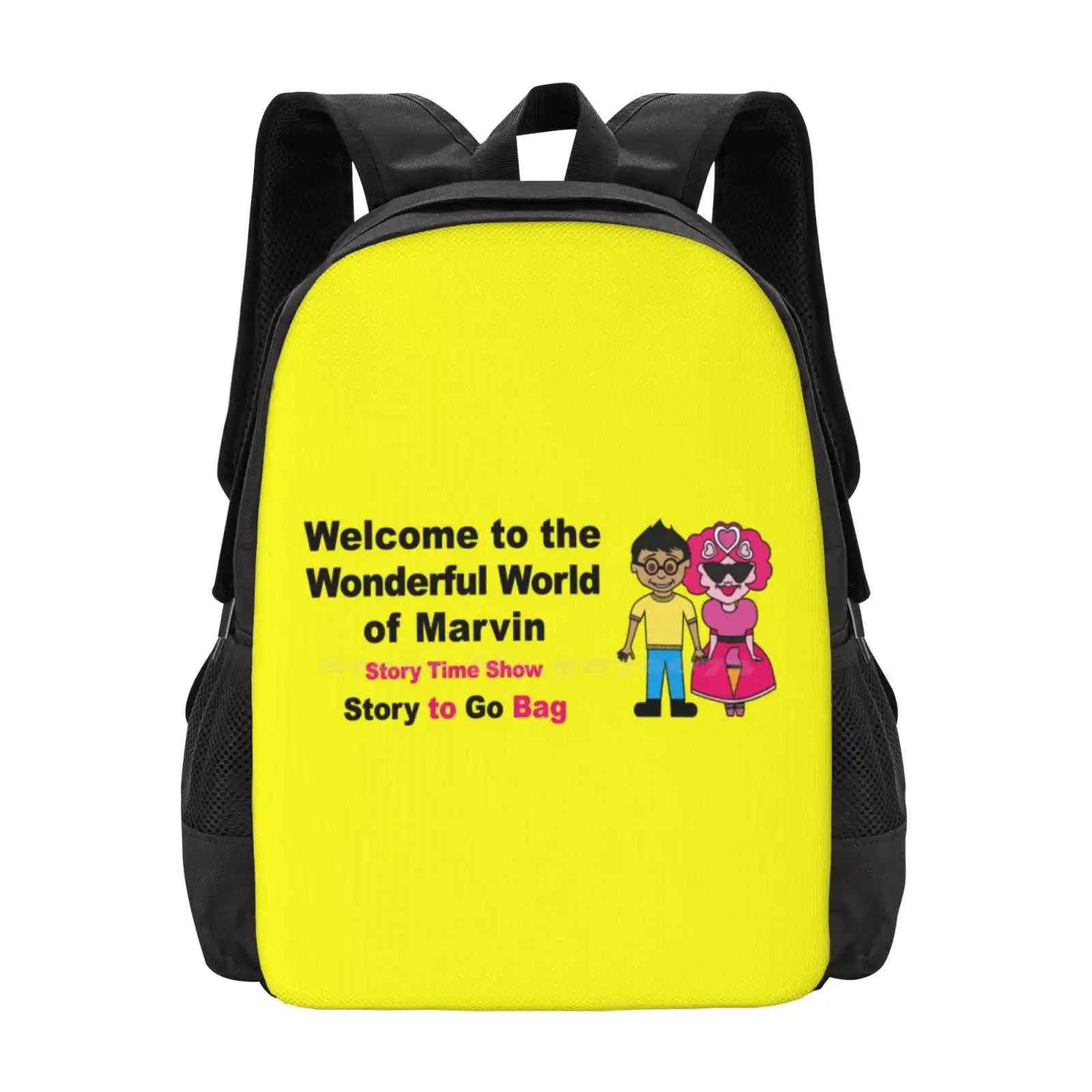 Marvin And Princess Peggy Story To Go Bag Large Capacity School Backpack Laptop Bags Story To Go Marvin Princess Peggy