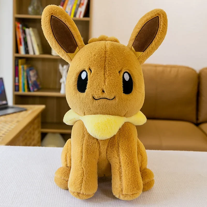 40/55/75Cm Groot Formaat Kawaii Pokemon Eevee Pluche Speelgoed Pokemon Eevee Poppen Anime Personages Plushie Cartoon Dier Kussen Kinderen Cadeau