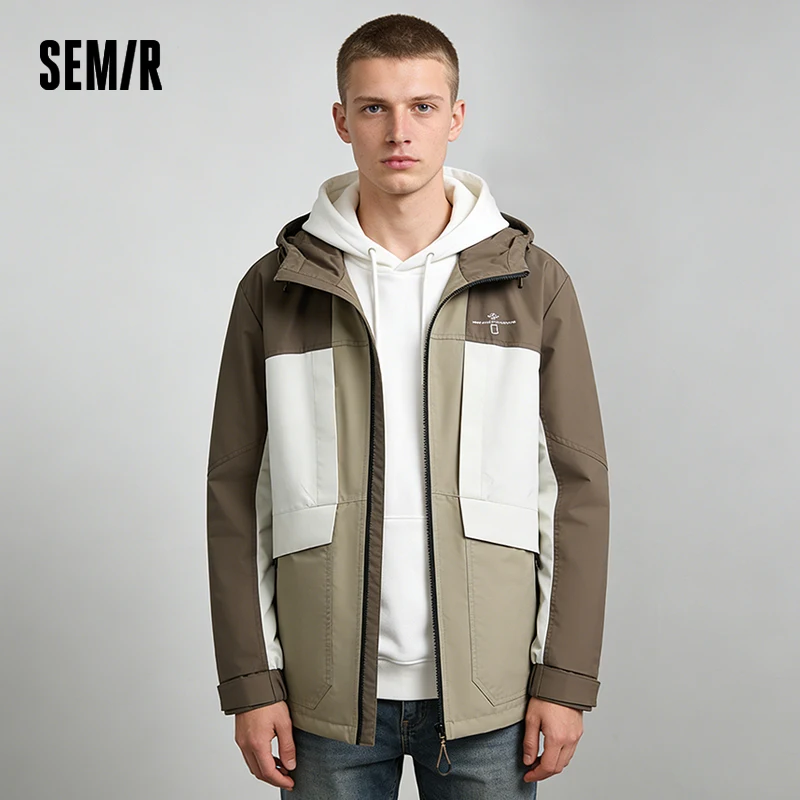 Veste Décontractée Fonctionnelle Homme Semir Printemps 2026 Imperméable Anti-taches Anti-huile Style