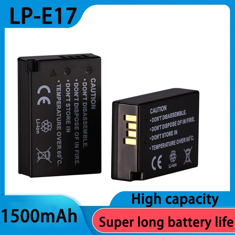 PURFIELD LP-E17 1500mAh Battery For Canon 750D 760D 250D 77D 800D EOS M3 T6s T6i T7i X8i 8000D R50 M6 M5 M3 SL2 LC-E17E Charger