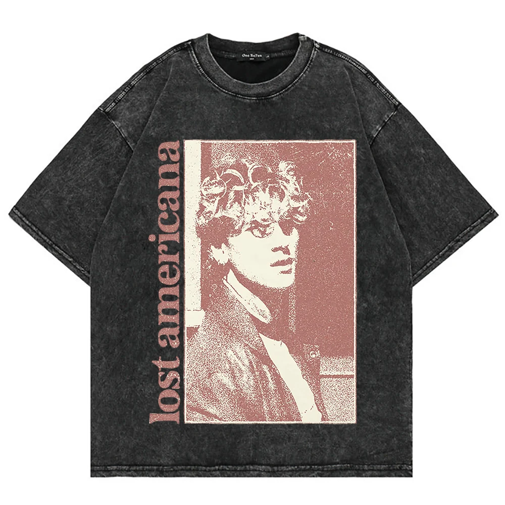Playeras Gráficas para Mujer, Camisetas Y2K Tour 2025 2026, Camiseta de Moda para Hombre/Mujer, Oversize, Holgada, Lavado Ácido, 4399