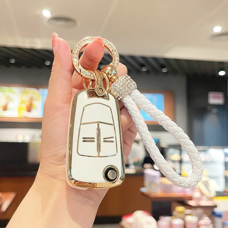 TChancelor-Coque de protection pour clé de voiture intelligente, coque Fob pour Vahxall Opel Astra H Corsa D Insignia Vectra Zafira Signum, accessoires de voiture