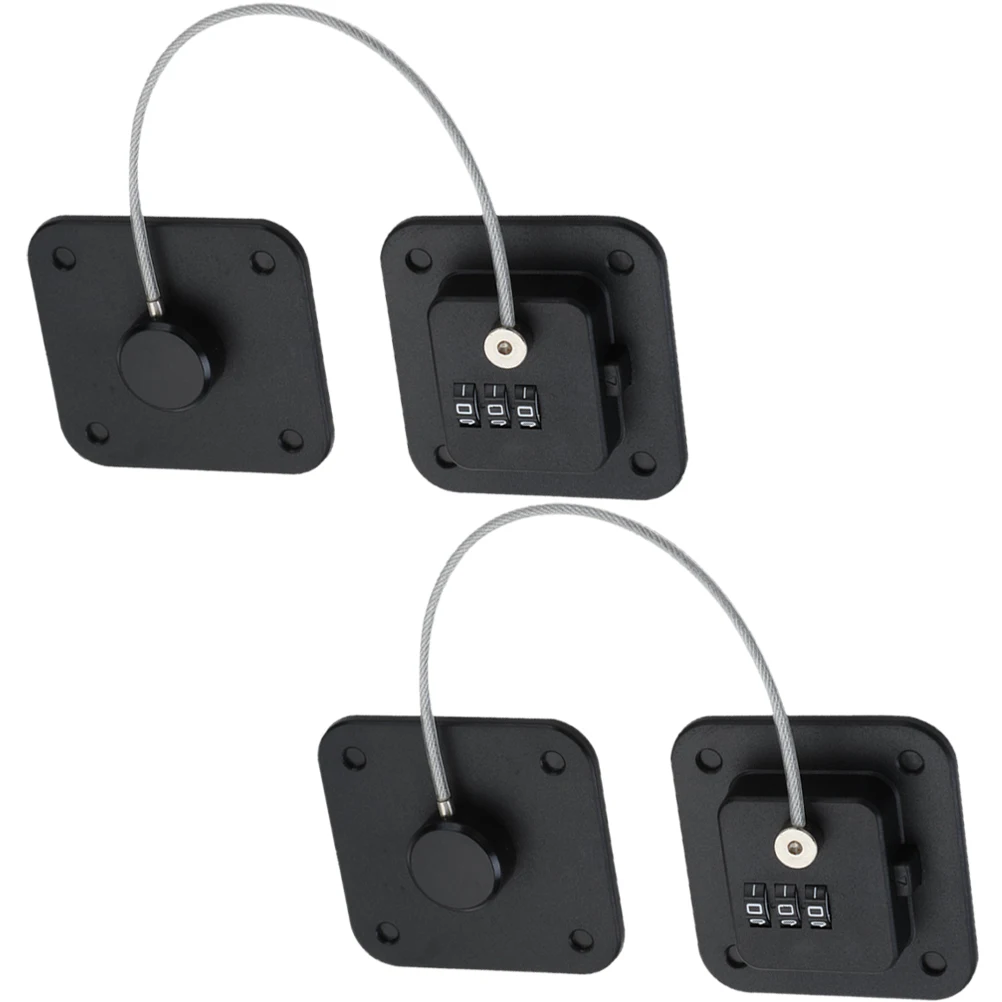 

2Pcs Multifunction Refrigerator Lock No Drilling Safety Lock for Fridge Freezer Cabinet Drawer Door Locks for Safety