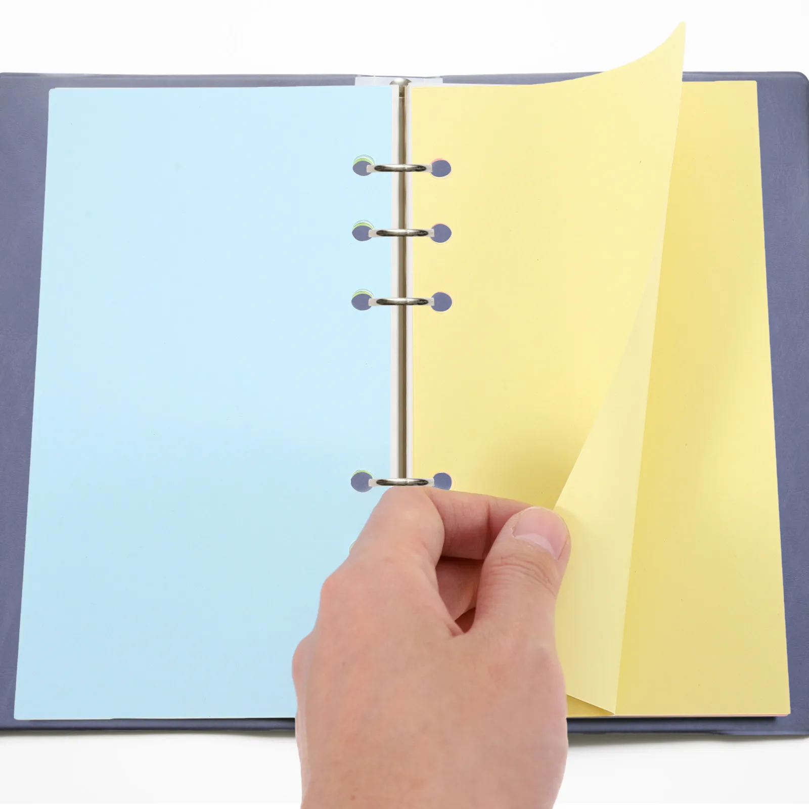 

100 листов бумаги формата А6 для перфорированных блоков А6, 6 отверстий, сменные листы для планировщика, ежедневника, блокнота, для офиса, студентов, школы