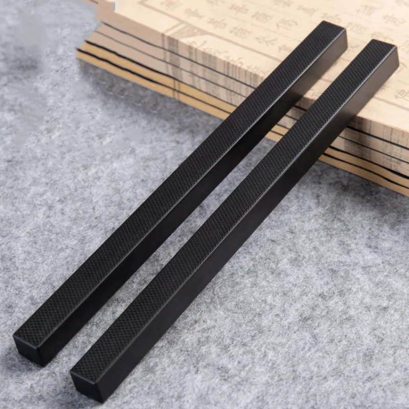 ABS Metal Paperweight Black Small Desk Decoration Chinese Calligraphy Painting Press Xuan Paper Weight Write Practice Art Supply