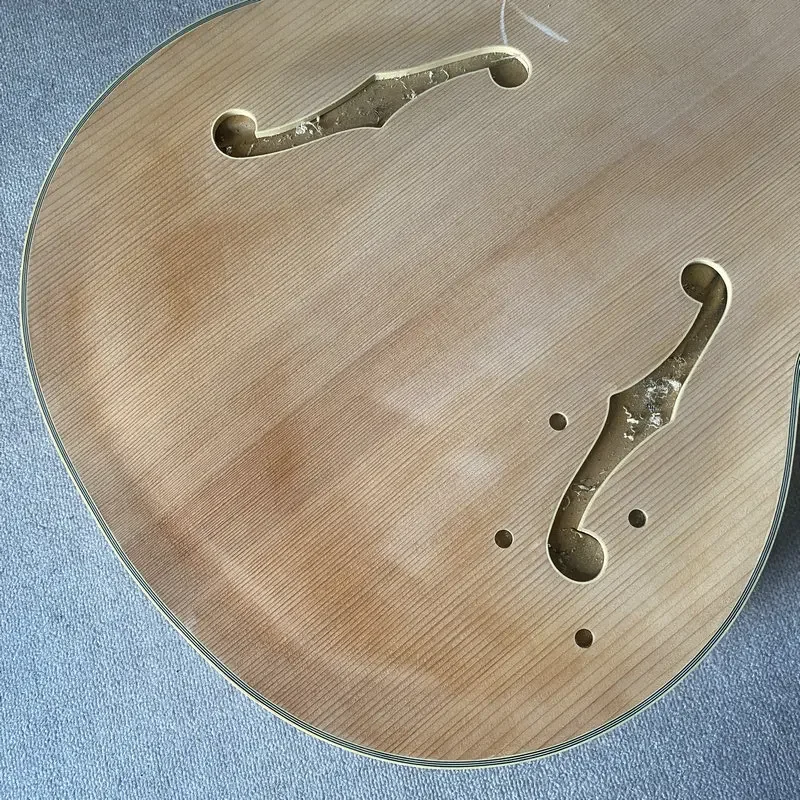 jB024 Unfinished Jazz Electric Cutaway Guitar Body Hollow Body Double F-hole Original&Genuine EPI DIY &Replace Part - view 4
