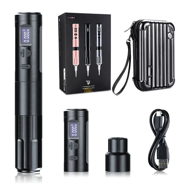 

MAMBA New upgrade K6003 Wired Wireless Tattoo Machine 3.5mm stroke Tattoo Pen With 2 Battery Packs For Eyebrow Permanent Makeup