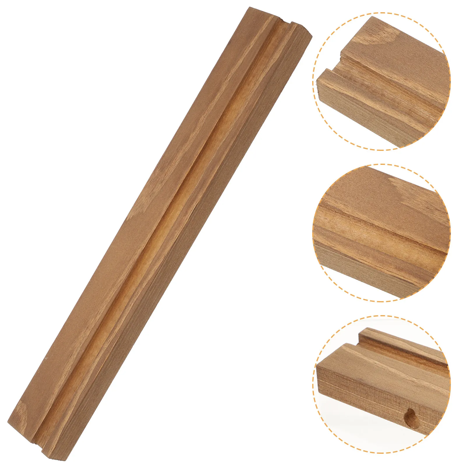Wood Vinyl Record Holder Wall Mounted Simple Design Multi-Use Record Stand Magazine Display Rack Organizer Cd Storage Rack view 2