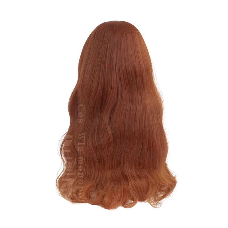 Identitas permainan V gadis kecil Eurydice Wig Cosplay 70cm gradien tahan panas rambut sintetis pesta Halloween Wig Cos + topi Wig