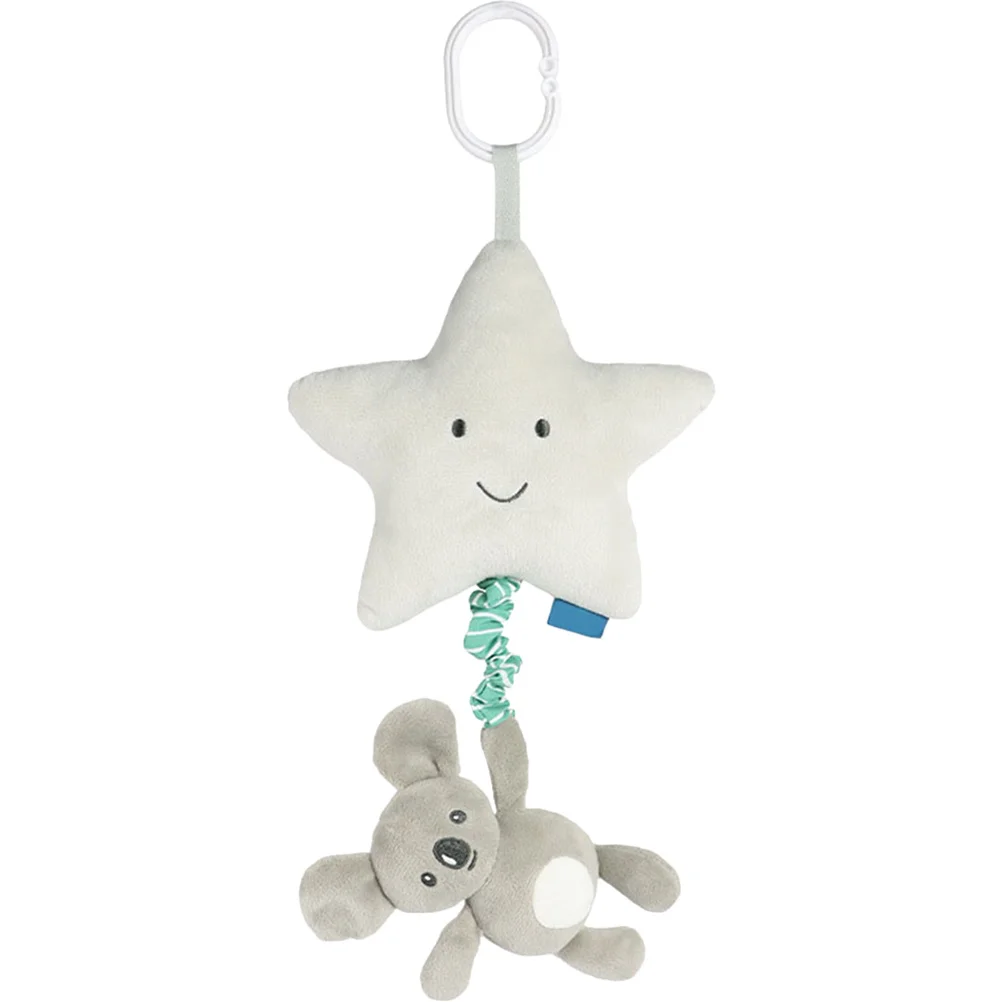 Animal chocalho pendurado carrinho de bebê berço carseat infantil aperto do bebê desenvolvimento entretenimento pendurado anel diversão para 0-12 meses bebês