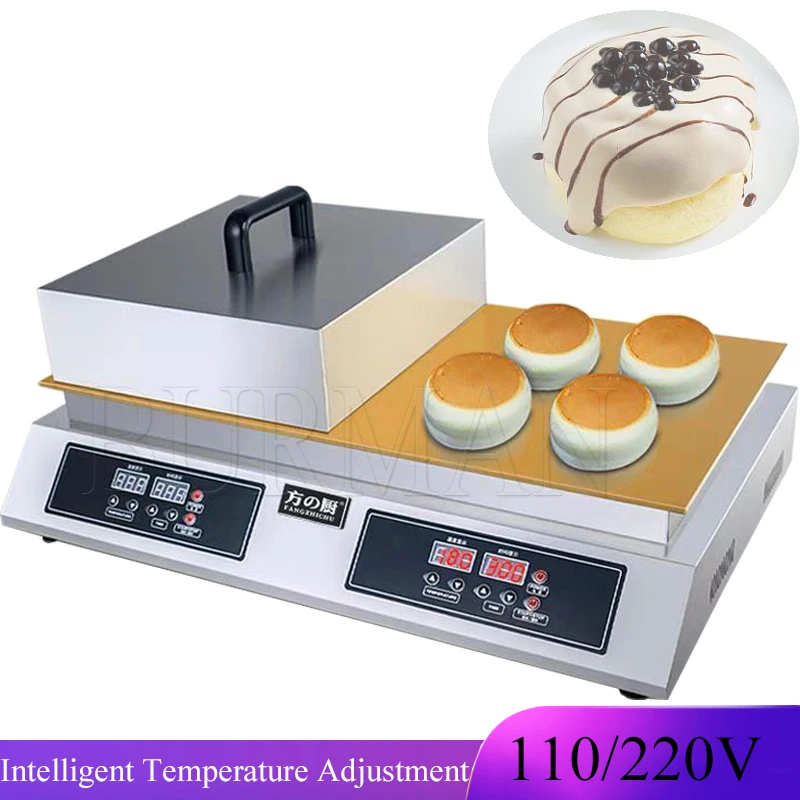 Double Head Commercial French  Full Copper Grill Souffle Machine Cakes Desserts Intelligent Timing Constant Temperature