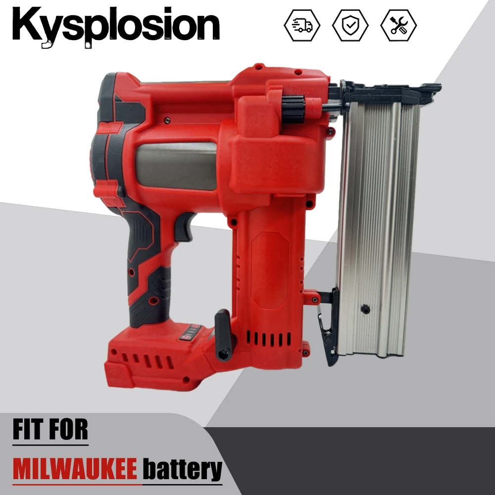 Multifunctional portable 10-50MM Cordless Brushless Electric 2 in 1 Nailer/Stapler Gun with Nails For MILWAUKEE 20V battery