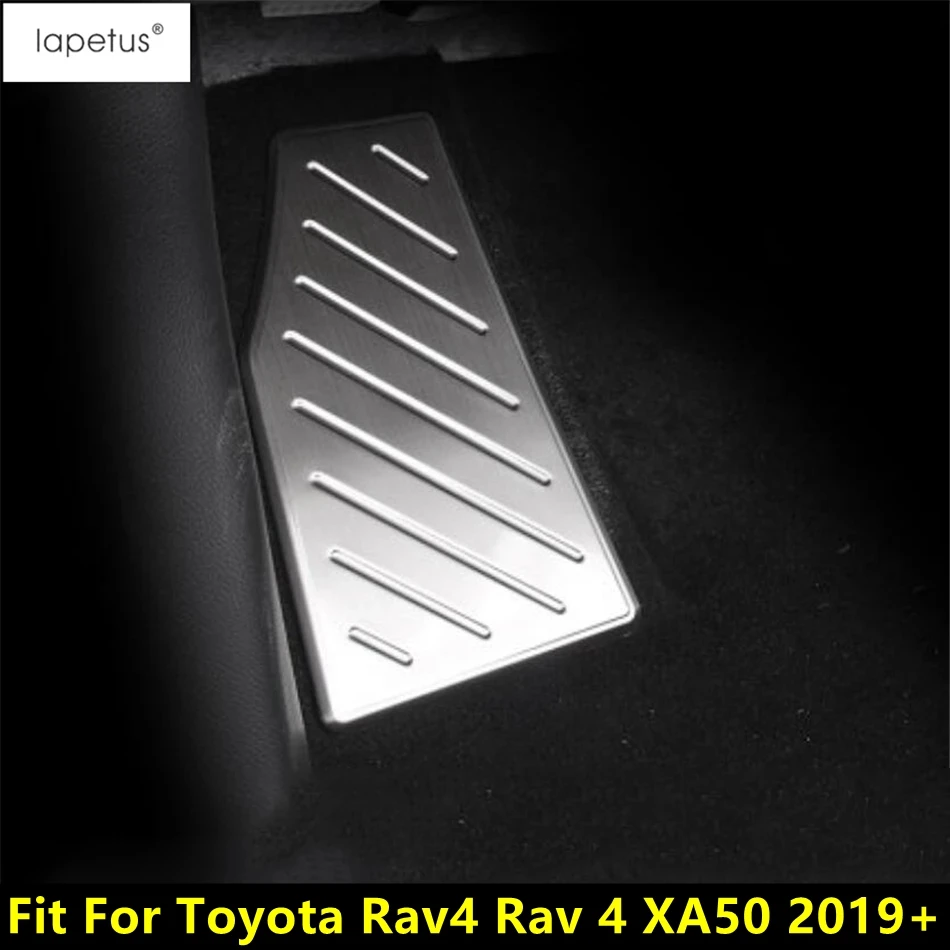 

Car Left Foot Rest Pedal Pad Plate Panel Cover Trim Stainless Steel Accessories Interior For TOYOTA RAV4 RAV 4 XA50 2019 - 2024