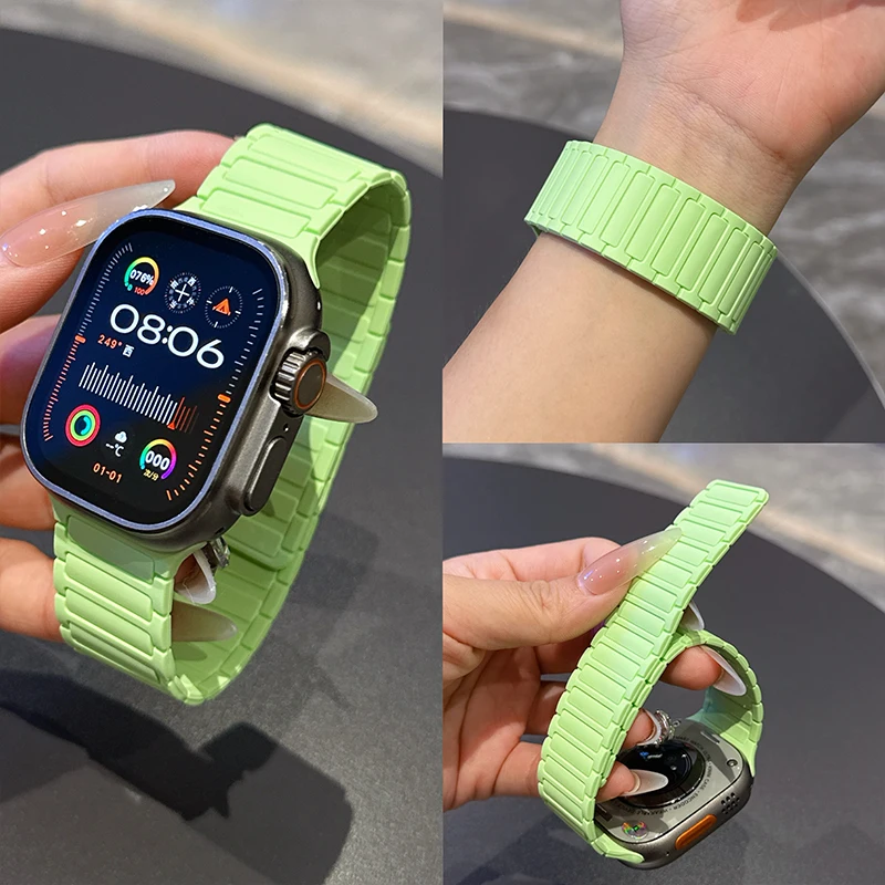 Correa de bucle magnético para Apple watch S10 46mm 42mm 40mm 41mm