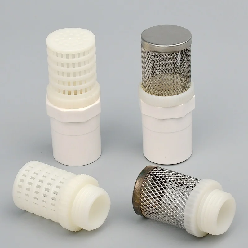 1/2~2.5 Inch Stainless Steel Mesh Filter ABS Plastic Combination Aquarium Fish Tank Water Pump Strainer Water Cleaning Fitting