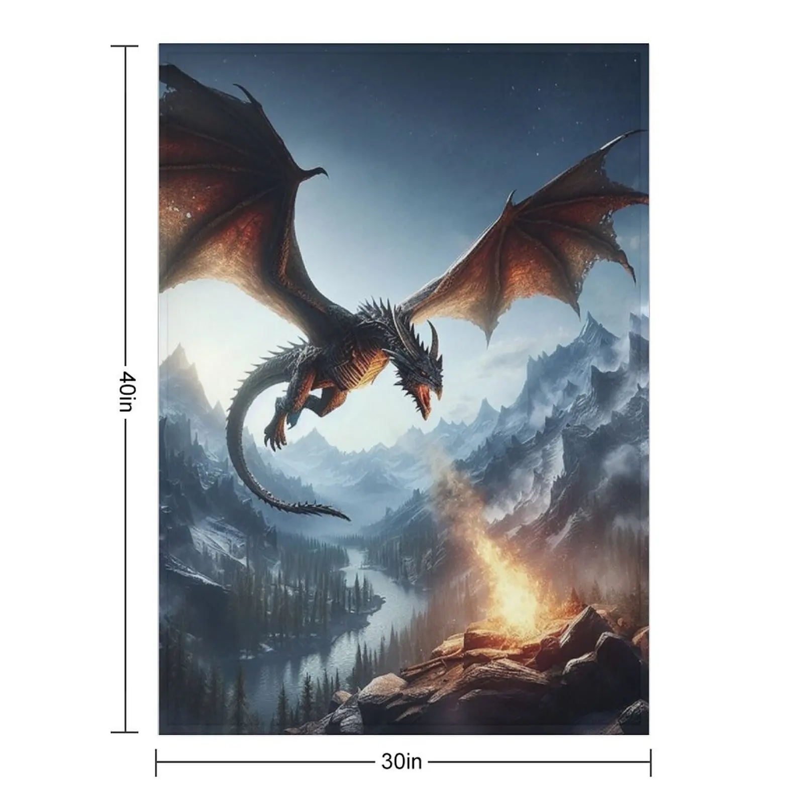 Unlock the Ultimate Dragon Fire Models with Skyrim: A Comprehensive Guide to Epic Fantasy Gaming Throw Blanket