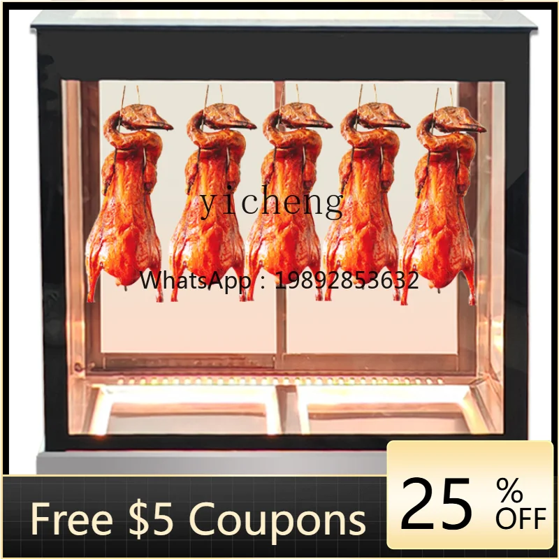 

Tqh Roast Duck Insulation Display Cabinet Thermostat Incubator Pork Belly Hanging Duck Counter Type Cooked Barbecue Insulation