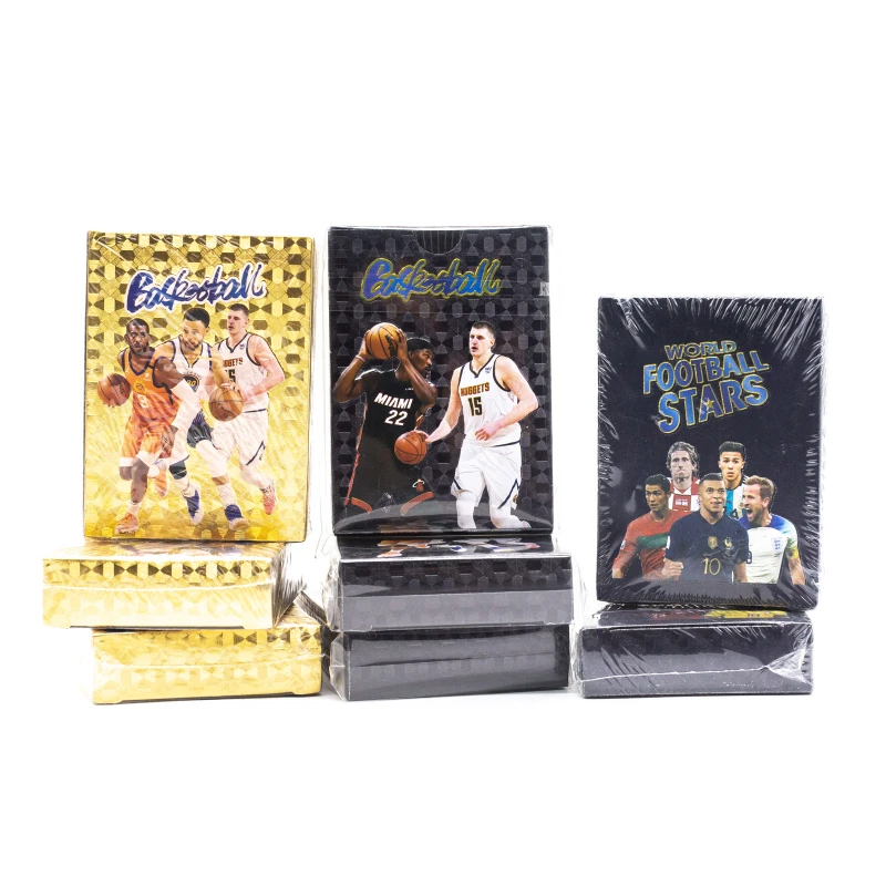 New 55Pcs Cards Gold Foil NBA TOP CLASS Star James Curry Basketball Player Limited Edition Series Kids Birthday Gifts