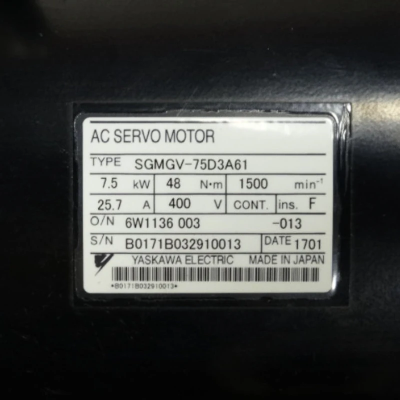 New In Box Yaskawa SGMGV-75D3A61 Servo Motor In Stock