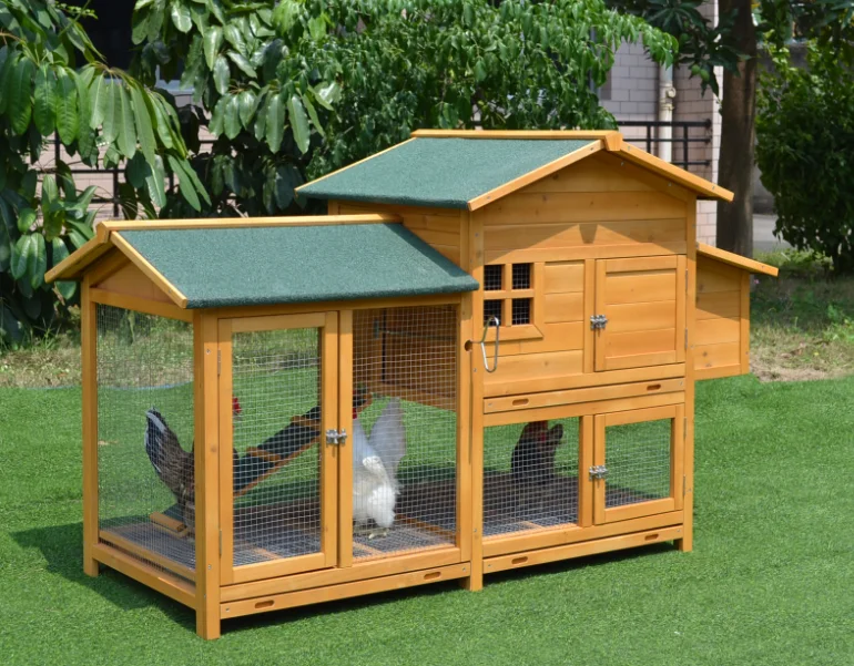 

Large Wooden Chicken Cage, Chicken Coop Durable Living Space , Wholesale Price Outdoor Chicken Coop