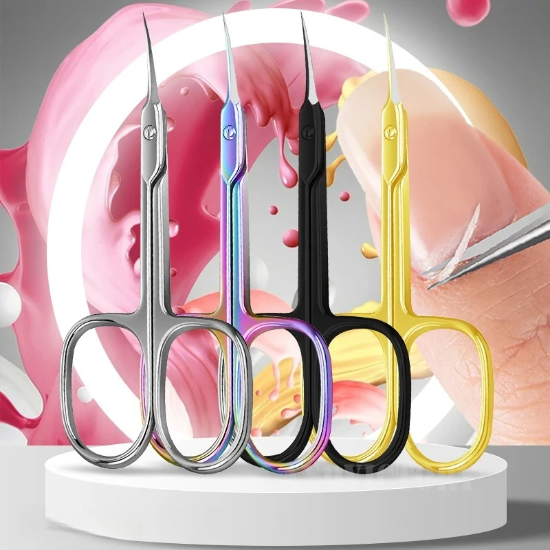 

Русские маникюрные ножницы для восстановления роста кутикулы, изогнутый кончик ногтей, педикюр, уход, профессиональное средство для удаления омертвевшей кожи из нержавеющей стали