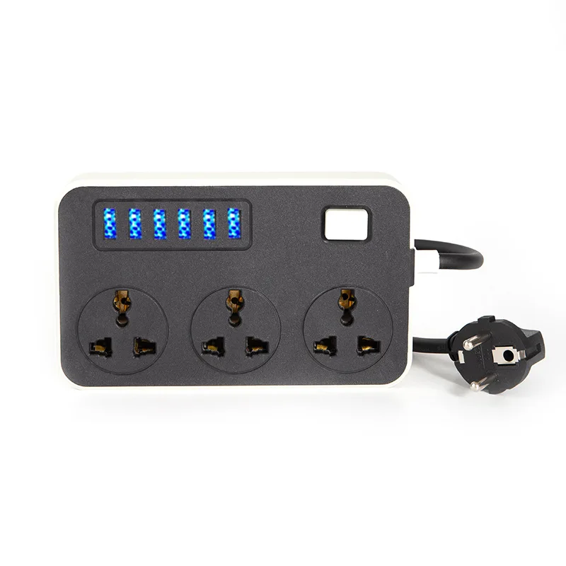 Socket with USB, Household Multifunctional British and European Standard Plug, Perforated Strip Switch Plug, Wiring Board