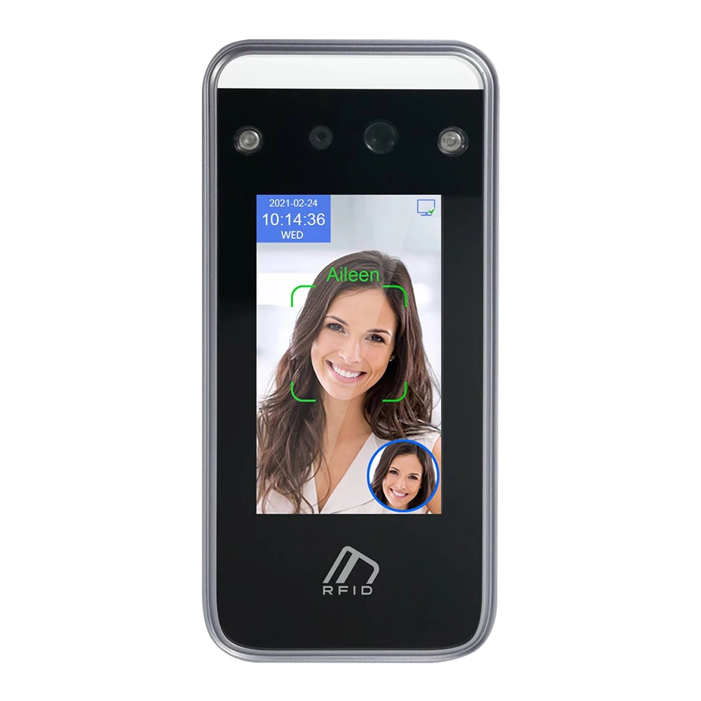 Free Software SDK Biometrics AI Face Access Control System RFID Card Reader Time Attendance Machine For Employee WIFI TCP/IP