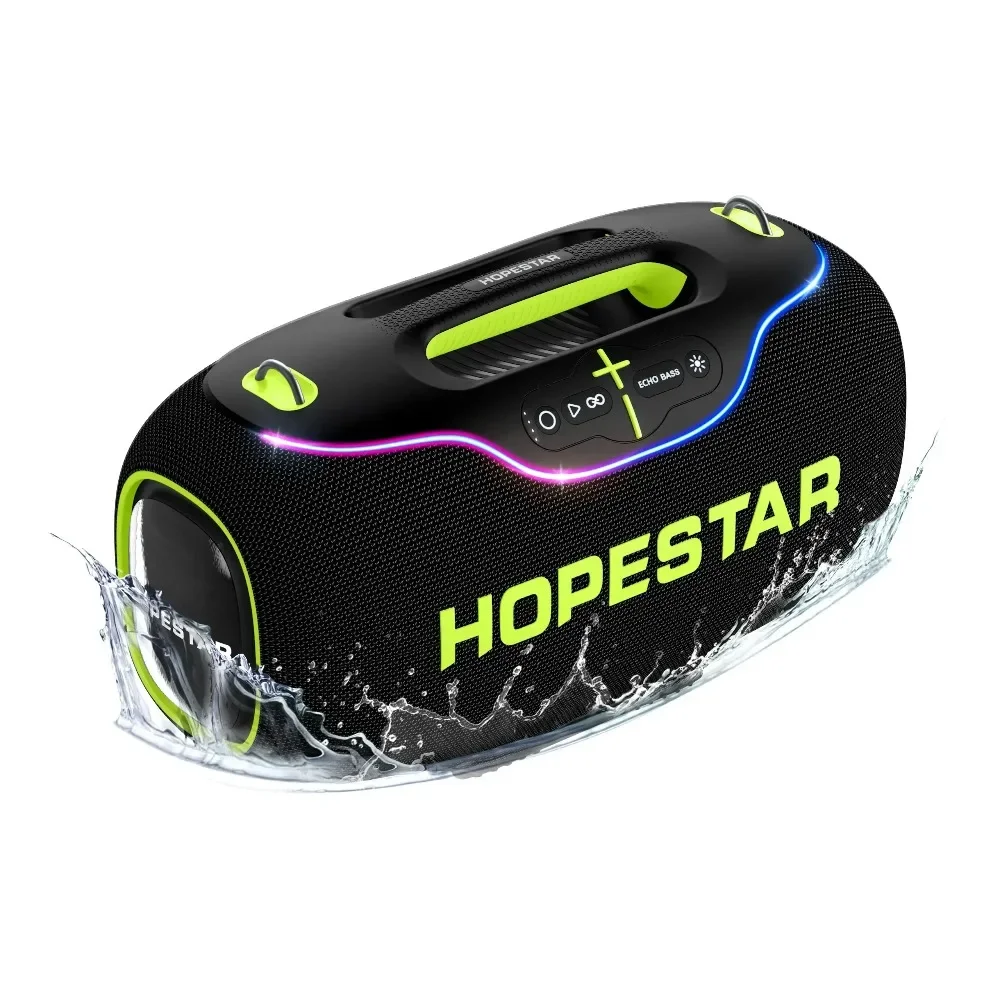 

Новая оригинальная портативная водонепроницаемая Bluetooth-колонка HOPESTAR A80 350W с мощным звуком для вечеринок, бумбокс 3