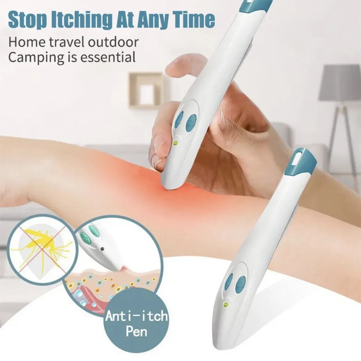 

5-1PCS Electronic Mosquito Bite Pen Anti-itch Pen Relief Burning Pain & Swelling Relieve Stings Pen Anti-Mosquito Itch Stick Pen