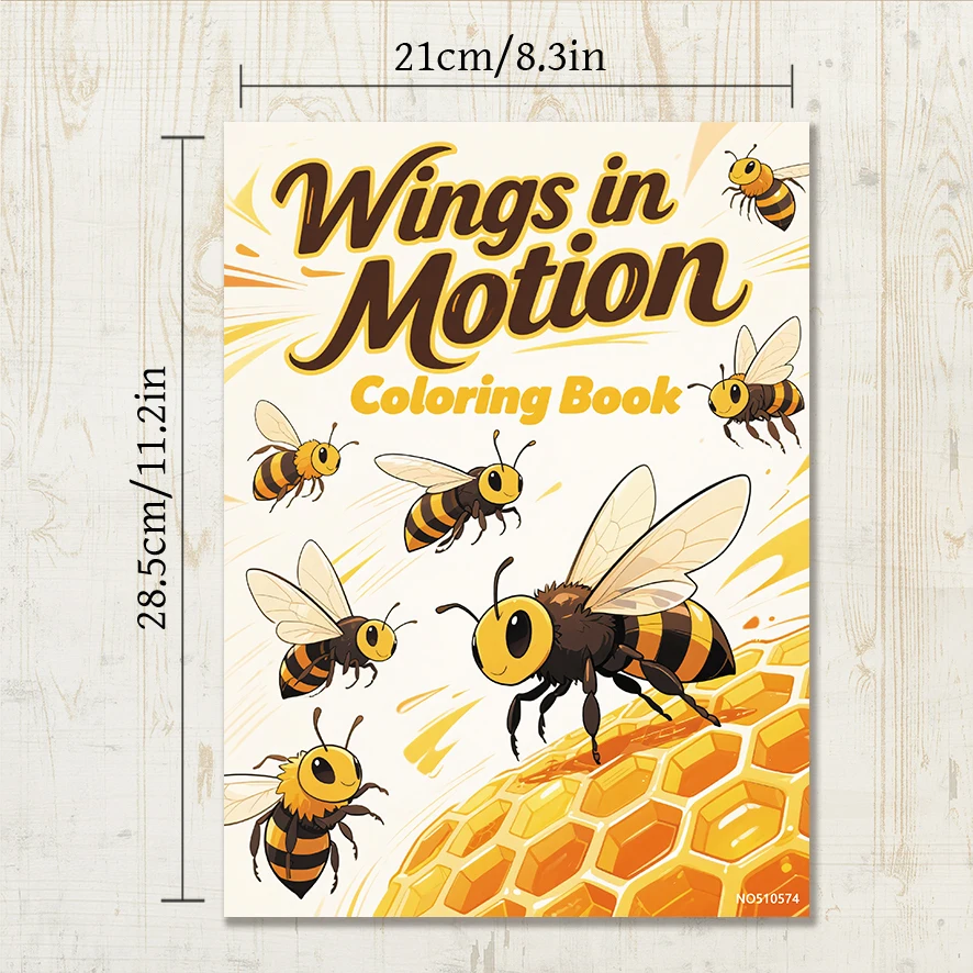 Adult Coloring Book - 8.3x 11.2 Inch 22 Page Coloring Book - Helps Reduce Stress and Ease Emotions